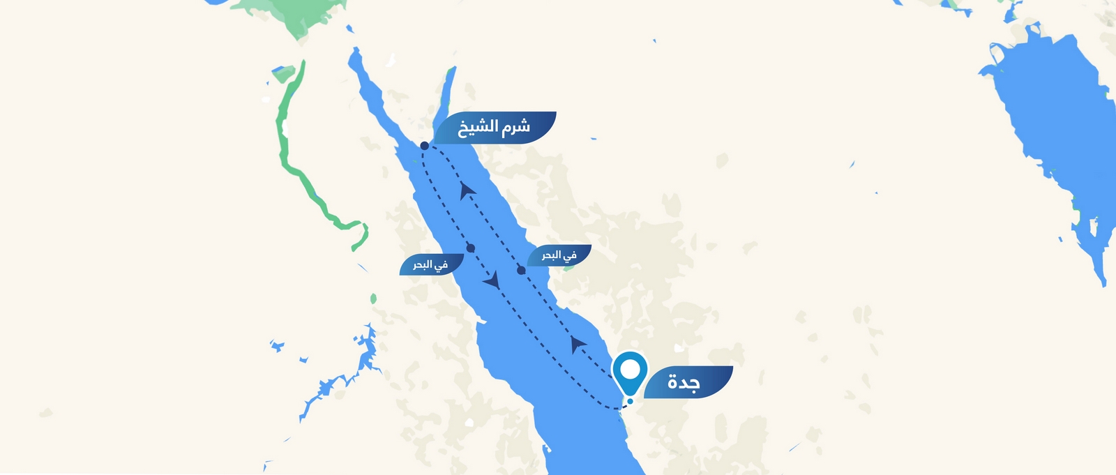 مسار كروز جدة سبلنديدا في البحر الأحمر